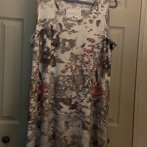 2x, sleeveless, casual dress, mid-calf